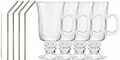 Iona Irish coffee set 8 delar 4 glas 4 sugrör Dorre