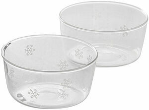 Snöstjärna Russin- & mandelskål snöstjärna 2-pack glas Ø10x
