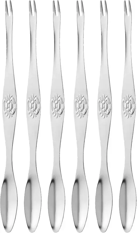 Skai Skaldjursgaffel 6 st rostfritt stål 16,5 cm Dorre - bild 1
