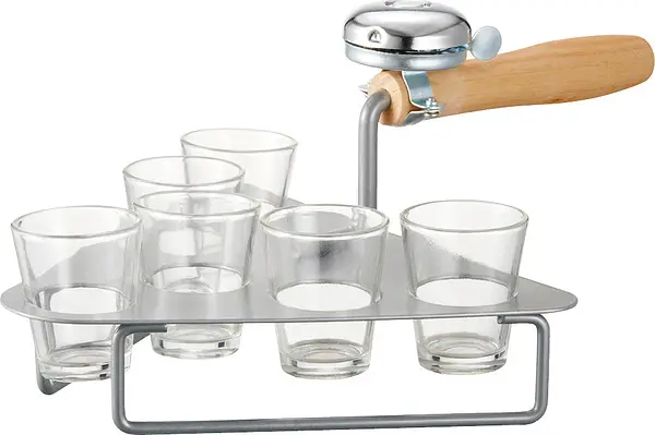Mura Murslev 6 glas med ringklocka Dorre - bild 1