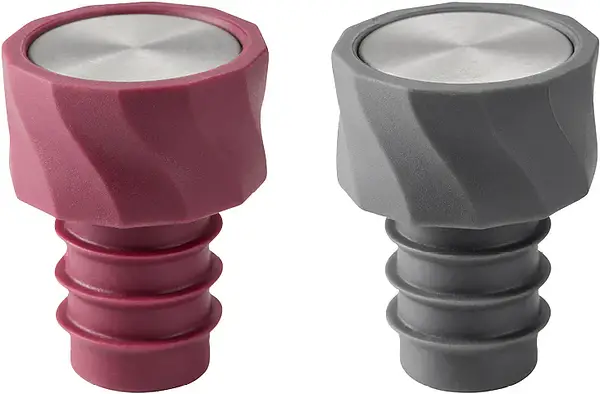 Vivi Vinförslutare 2-pack svart vinröd silicon Dorre - bild 1