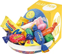 Påskägg 12 cm Happy Easter med Påskbox