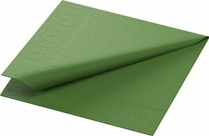 Servett 3 L Leaf Green 24x24 cm Duni