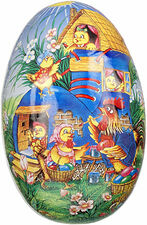 Påskägg papper med påskdekor 23 cm