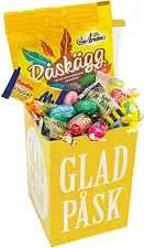 Påskbox 15 cm med Glad Påsk godismix