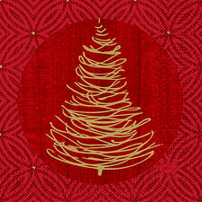 Servett 3 L Elegant Trees 24x24 cm Duni