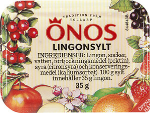 Lingonsylt portion Önos