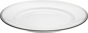 Bistro tallrik vit/silver 27 cm Pillivuyt