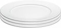 Plissé Tallrik flat vit 28 cm 3-pack Pillivuyt