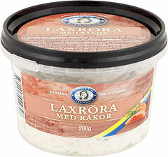 Laxröra med räkor Kosterfiskarn