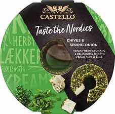 Castello® Färskost ring Taste Nordics gräslök & vårlök