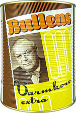 Bullens Extra Varmkorv konserv Scan
