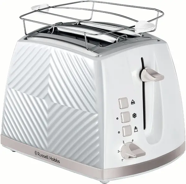 Brödrost Vit Groove 2 Skivor Toast 26391-56 Russell Hobbs - bild 1