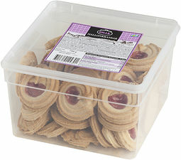 Småbröd Hallonkransar 64 st burk Gille