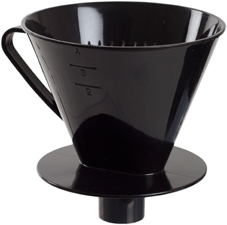 Bryggtratt Pour-Over Svart Nordiska Plast