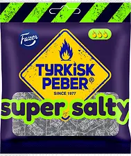 Tyrkisk Peber Super Salty 80g Fazer