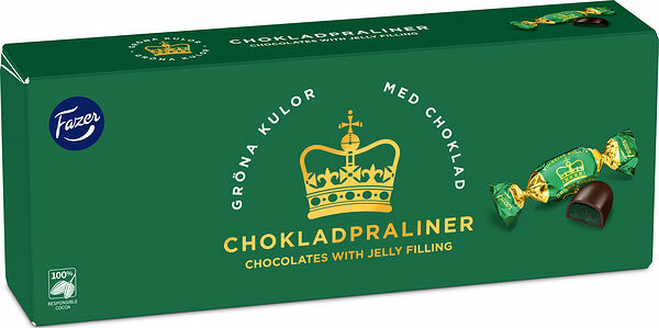 Gröna Kulor Chokladpralin box Fazer - bild 1