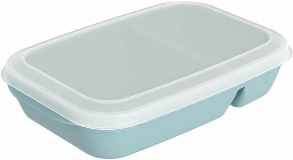 Matlåda med avdelare 1,0 L Turkos Nordiska Plast - bild 1