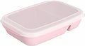 Matlåda med avdelare 1,0 L Rosa Nordiska Plast