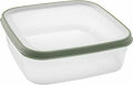 Förvaringsburk Cook It 1,6 L Kvadratisk Khaki Grön ECO Nordi