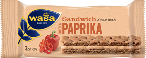Sandwich Cheese & Paprika råg Wasa