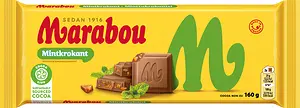Mjölkchoklad Mintkrokant 160 g Marabou