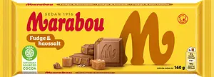 Mjölkchoklad Fudge & Havssalt 160 g Marabou