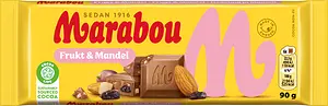 Mjölkchoklad Frukt & Mandel 90 g Marabou