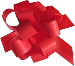 Dragbandsrosett Röd Paper Synthetic 19 mm Molli Pack