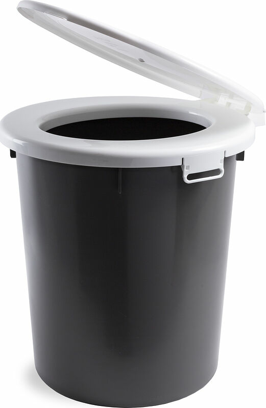 Toaletthink 38 L Vit Grå Nordiska Plast - bild 1