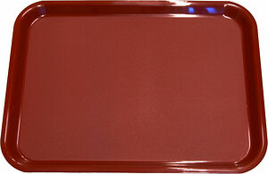 Bricka propenplast 43x33 cm mörkröd Väbo