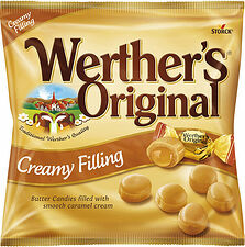Werther´s Original Gräddkaramell med fyllning påse
