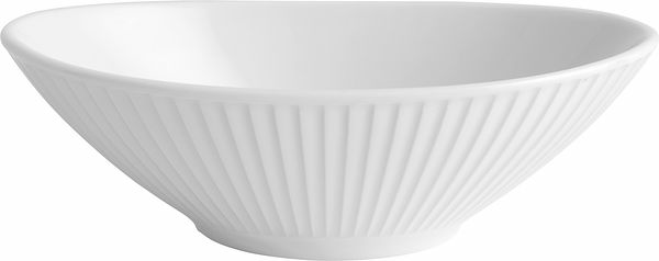 Plisse skål oval vit 16 cm Pillivuyt - bild 1
