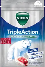 Vicks Triple Action Sockerfri påse