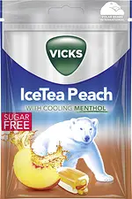 Vicks IceTea Peach Sockerfri påse