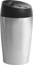 Bilmugg 24 cl Silver med låsbar tryckfunktion Sagaform