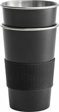 Stålmugg Svart 2-pack 50 cl Sagaform