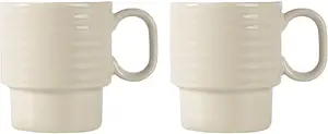 Kaffemugg Beige 2-pack Coffee & More Sagaform