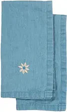 Eden Denim Kökshandduk 50x70 cm Blå 2-pack Sagaform