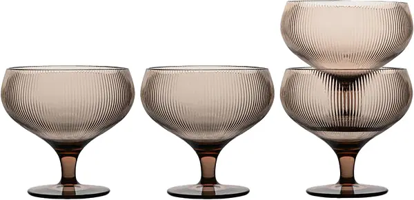 Billi Champagnekupa rPet 4-pack Brun Sagaform - bild 1