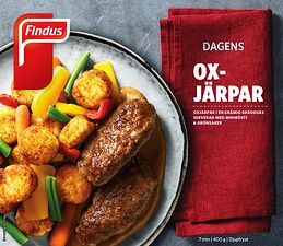 Oxjärpar minirösti gräddsås grönsaker Findus Dagens