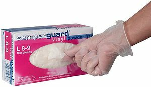Engångshandske Vinyl XL (9-10) puderfri Semperguard
