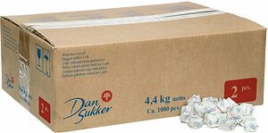 Snabbitsocker portion 2 bitar 4,2 gr wellkartong Dan Sukker