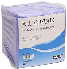 Alltorkduk 380x380 mm Blå Max