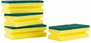Kökssvamp grön 150x70 mm med slipmedel