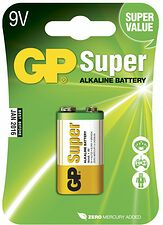 Batteri 9V Super Alkaline GP 1-pack