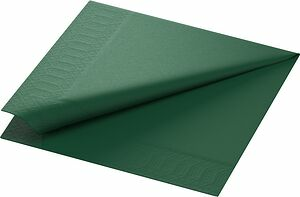 Servett 3 L mörkgrön 40x40 cm Duni