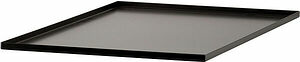 Droppskyddsbricka svart plåt 610x440 mm Escowa
