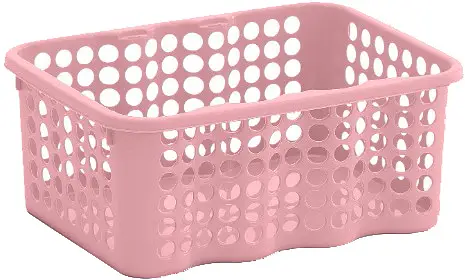 Förvaringskorg Rondo 1,5 L Gammelrosa Nordiska Plast - bild 1