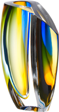 Mirage Vas Blå/Bärnsten 210 mm Kosta Boda